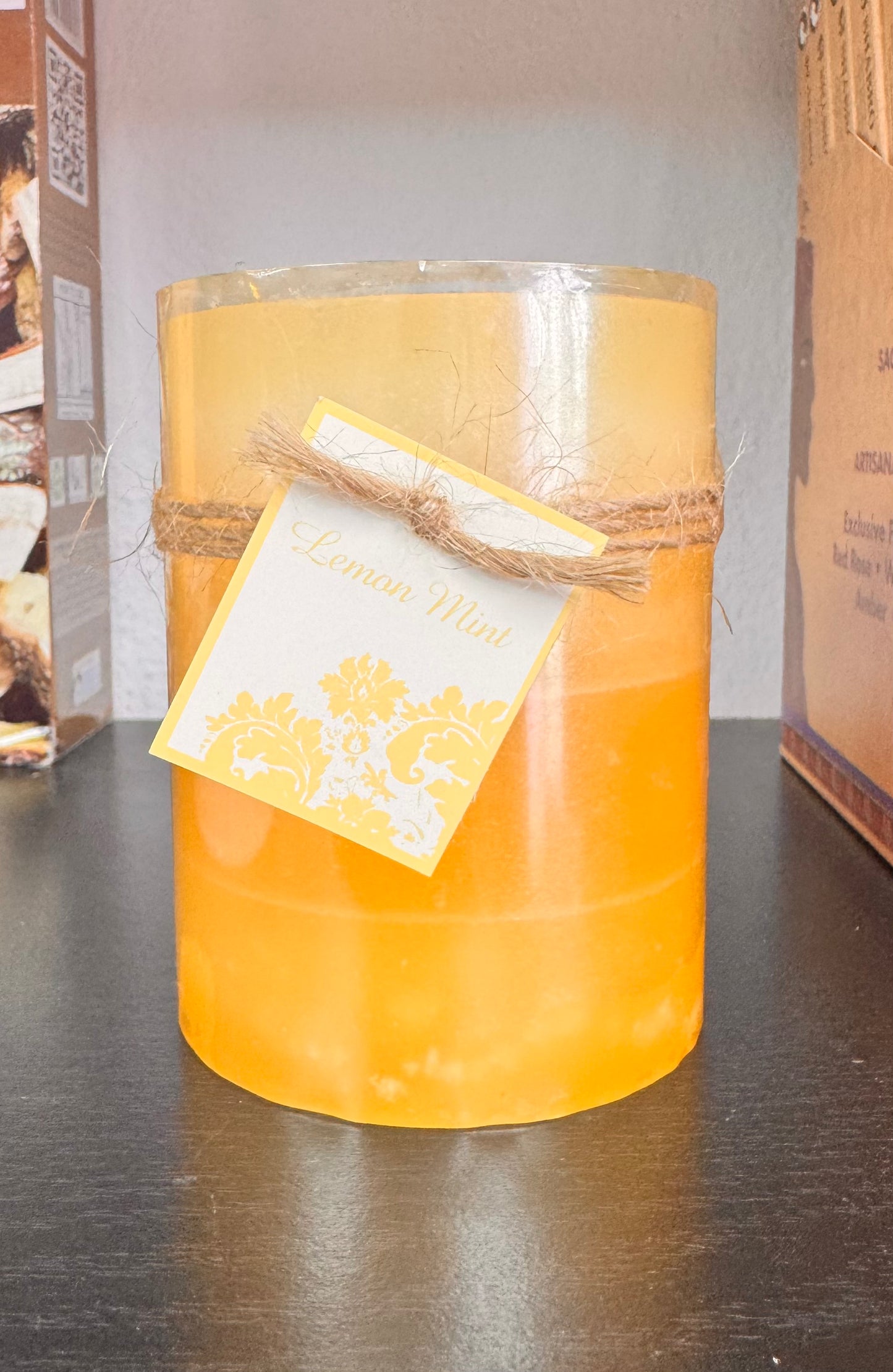 Vela de limón y menta