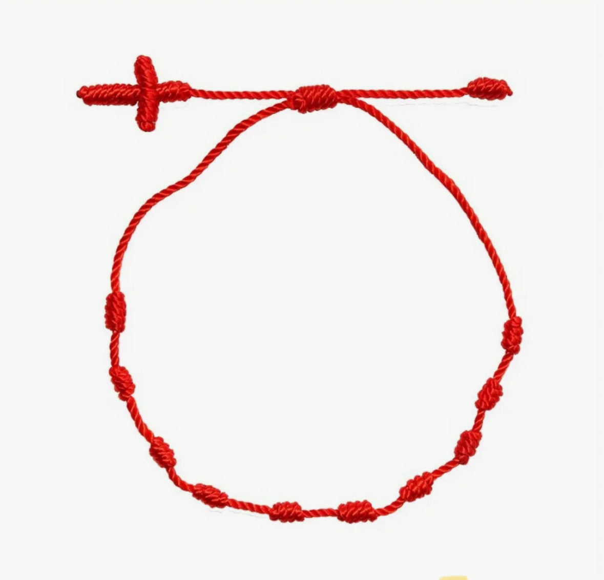 Pulsera 7 nudos con Cruz