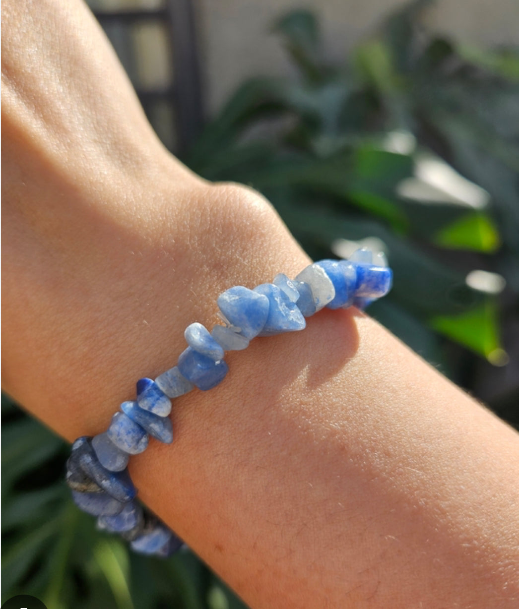 Pulsera cuarzo azul
