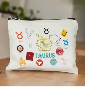 Estuche en tela del signo Tauro