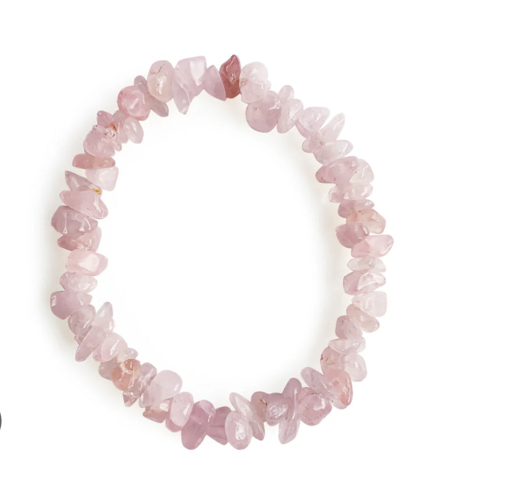 Pulsera cuarzo rosa