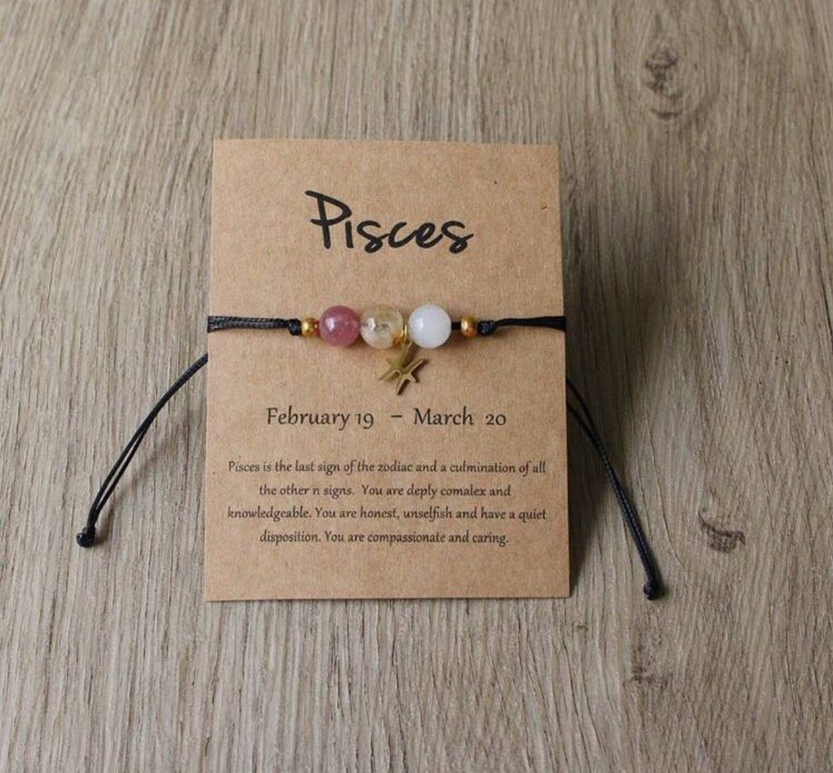 Pulsera ajustable Piscis