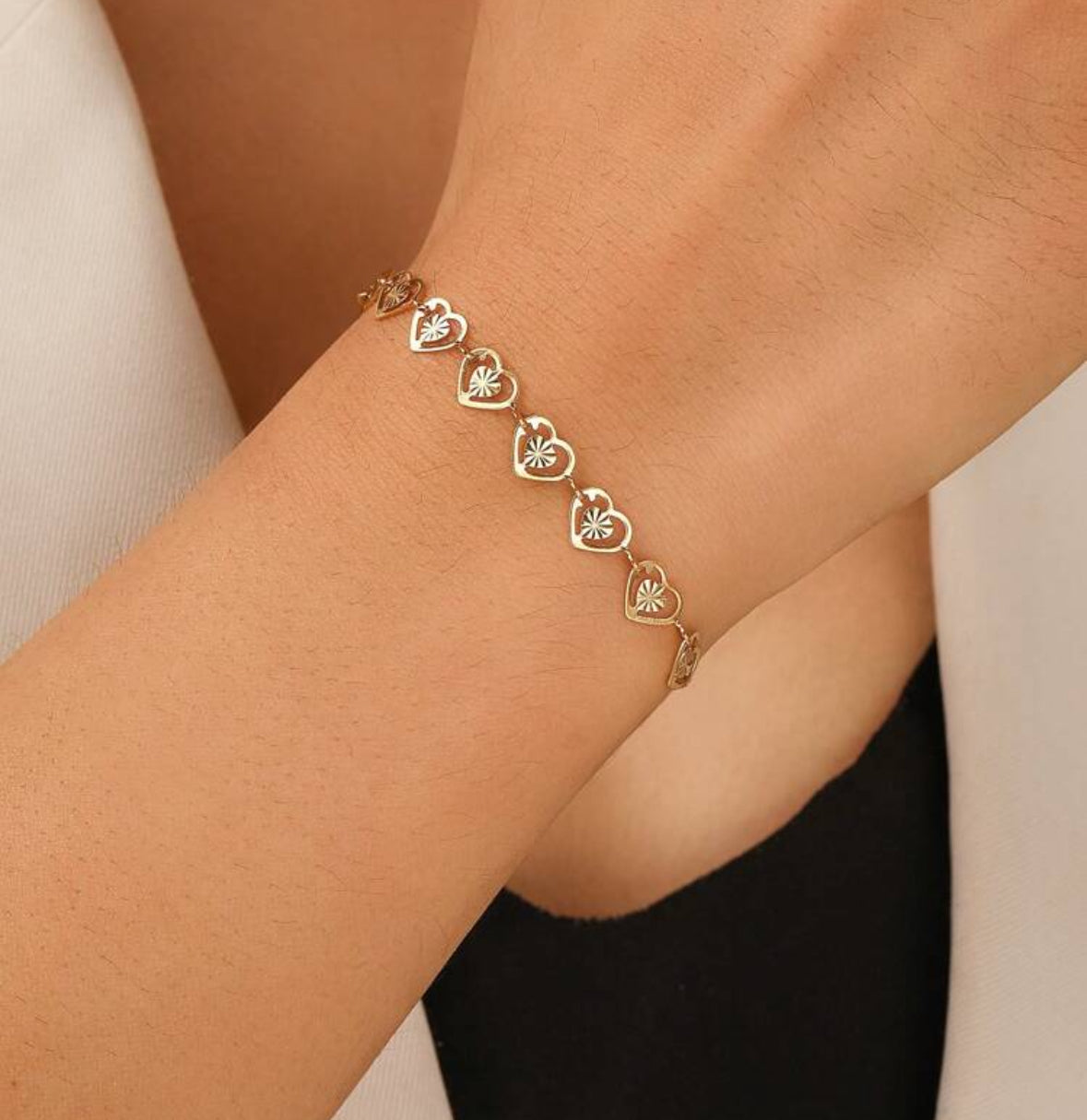 Pulsera de corazones