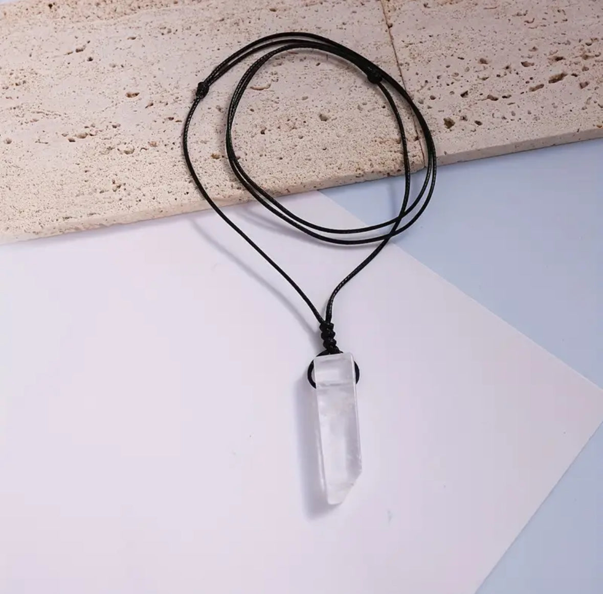 Collar cuarzo cristal