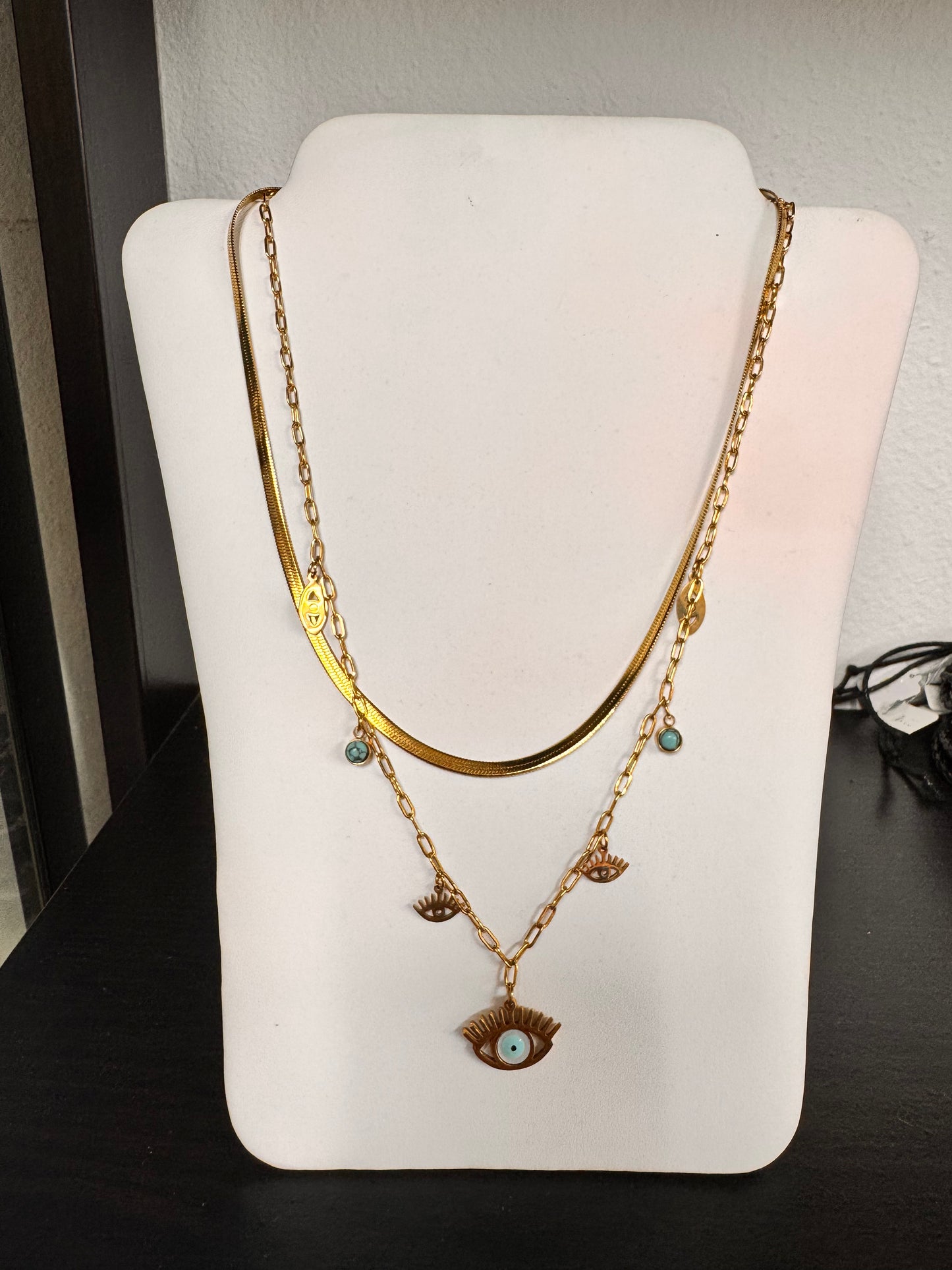 Collar doble de ojo