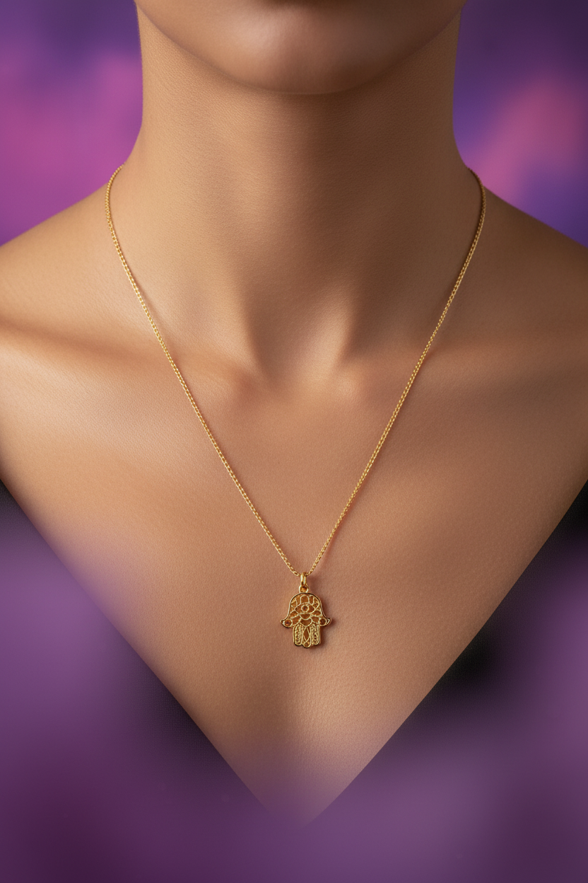 Collar mano de Hamsa