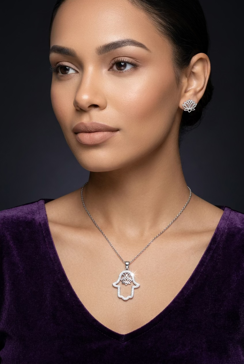 Set Hamsa-flor de loto