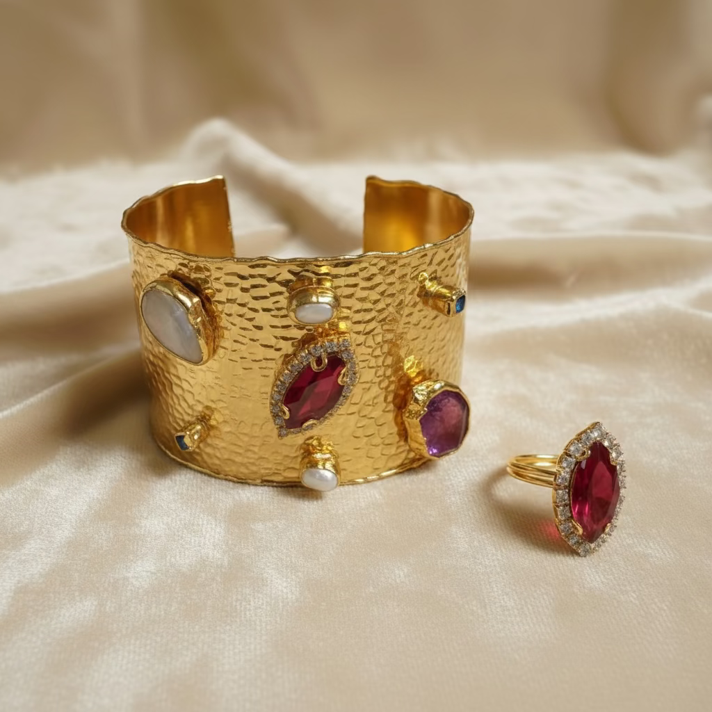 Set brazalete y anillo