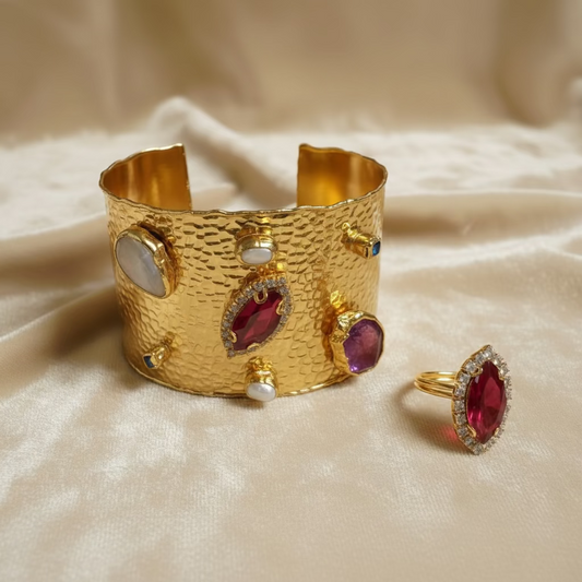 Set brazalete y anillo