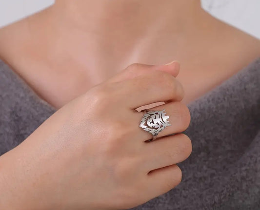 Set de collar y anillo de León