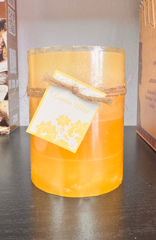 Vela de limón y menta