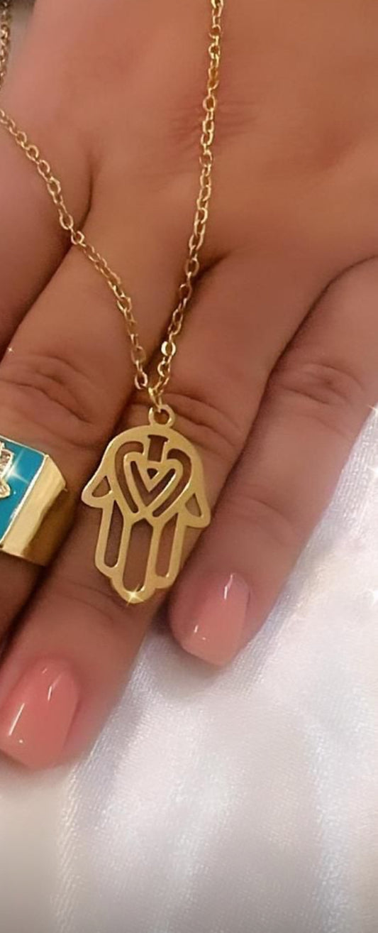 Collar mano de Hamsa