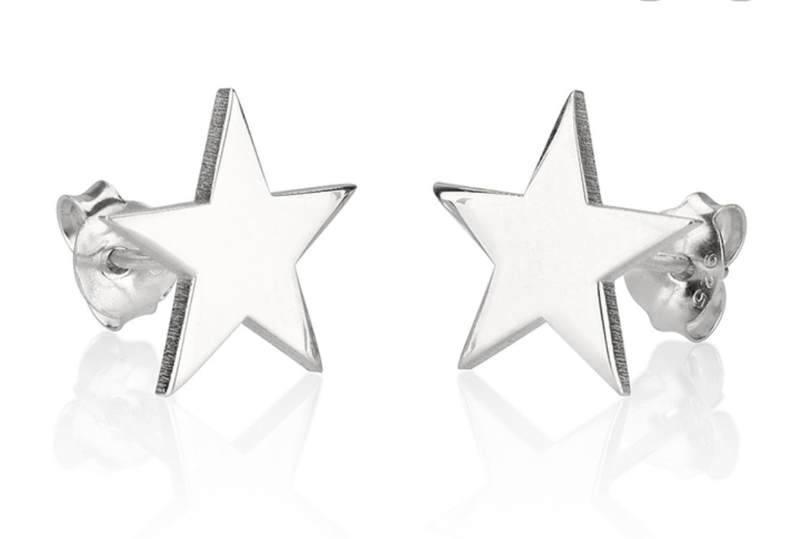Collar de Luna y Estrella con aretes de Estrella