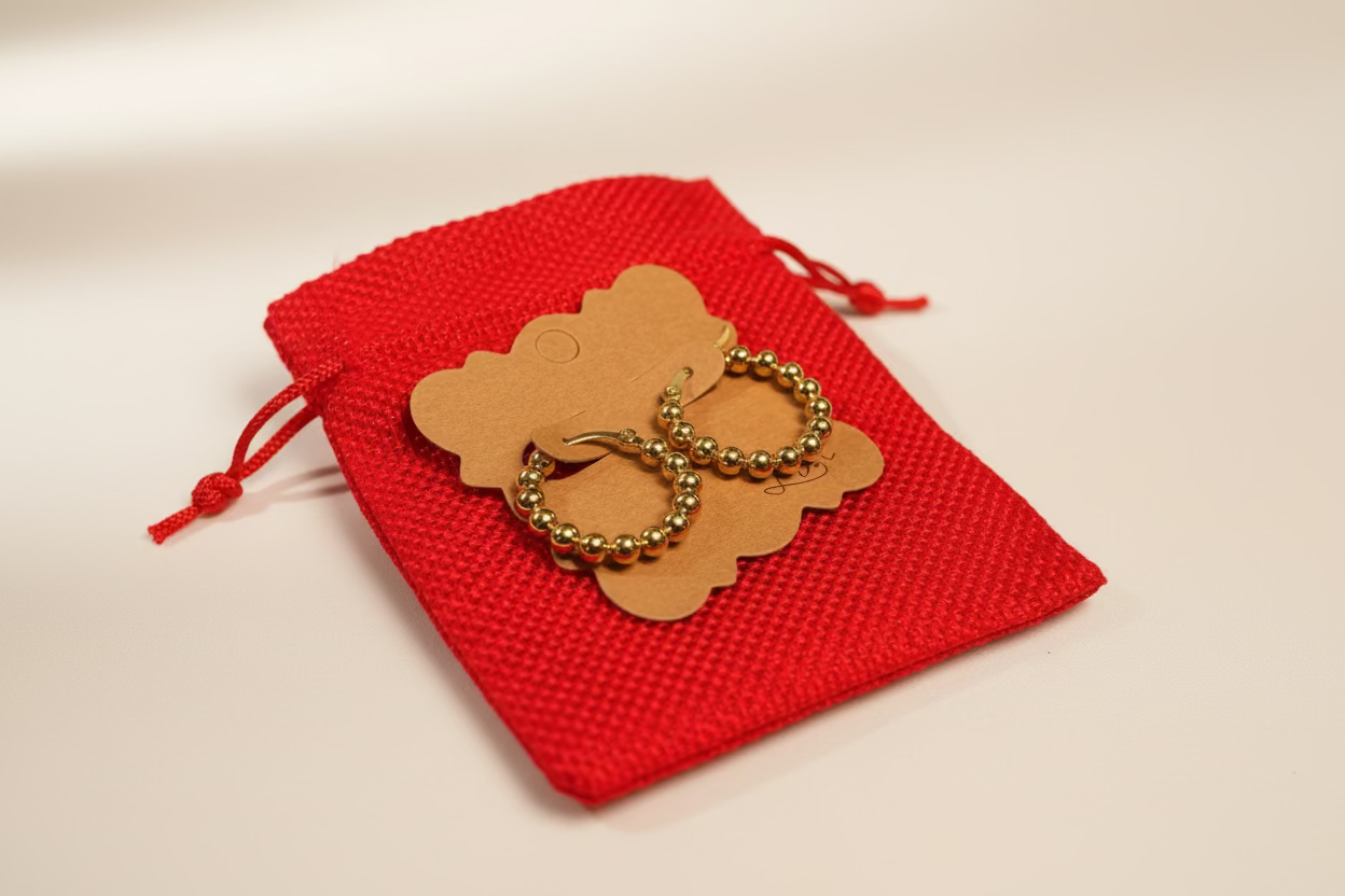 Aretes cuentas