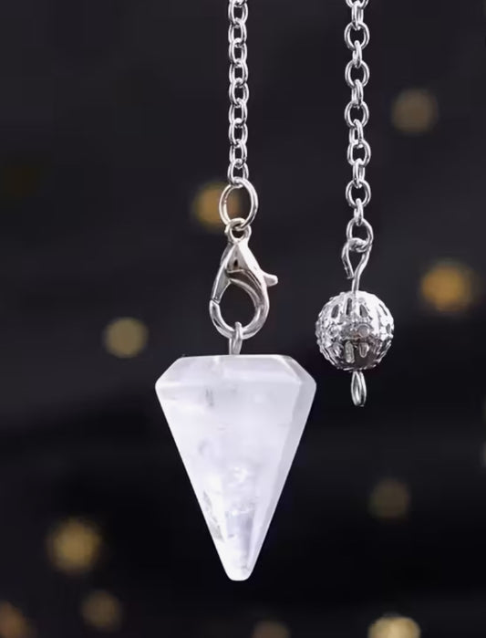 Péndulo de cuarzo cristal