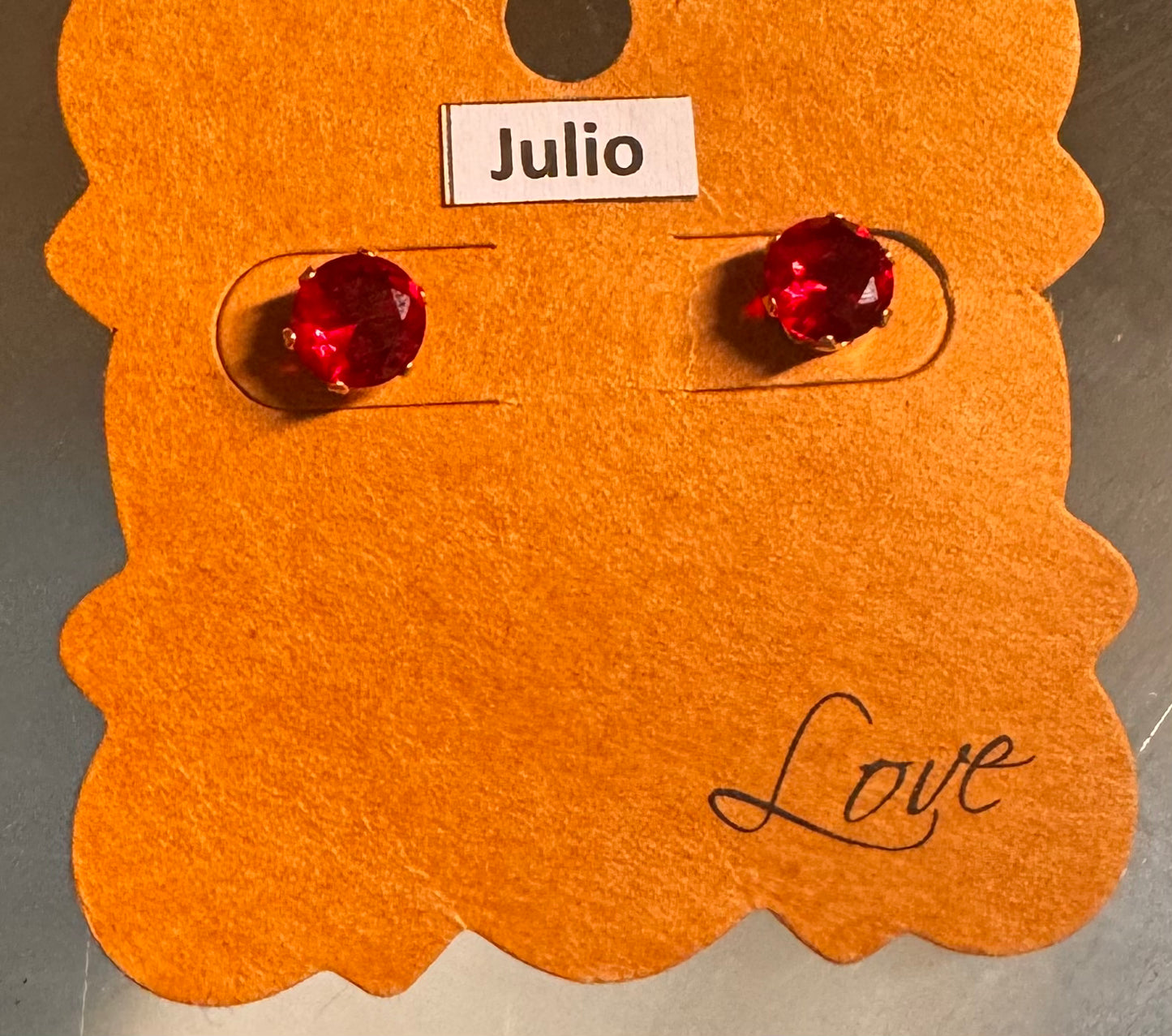 Aretes piedra julio