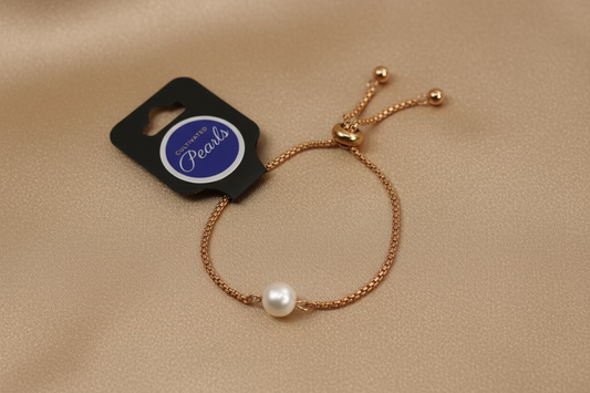 Pulsera con perla cultivada