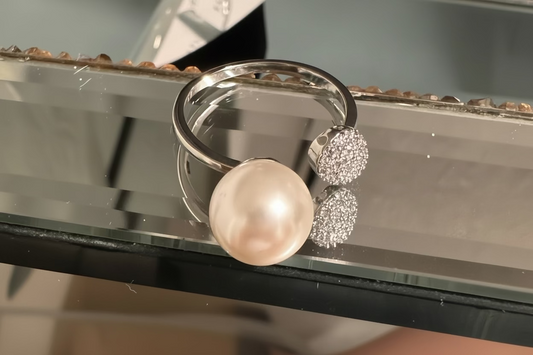 Anillo con perla