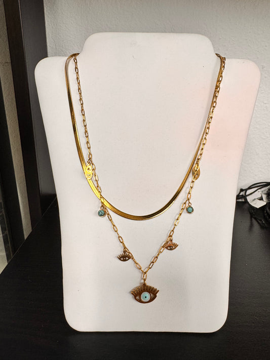 Collar doble de ojo