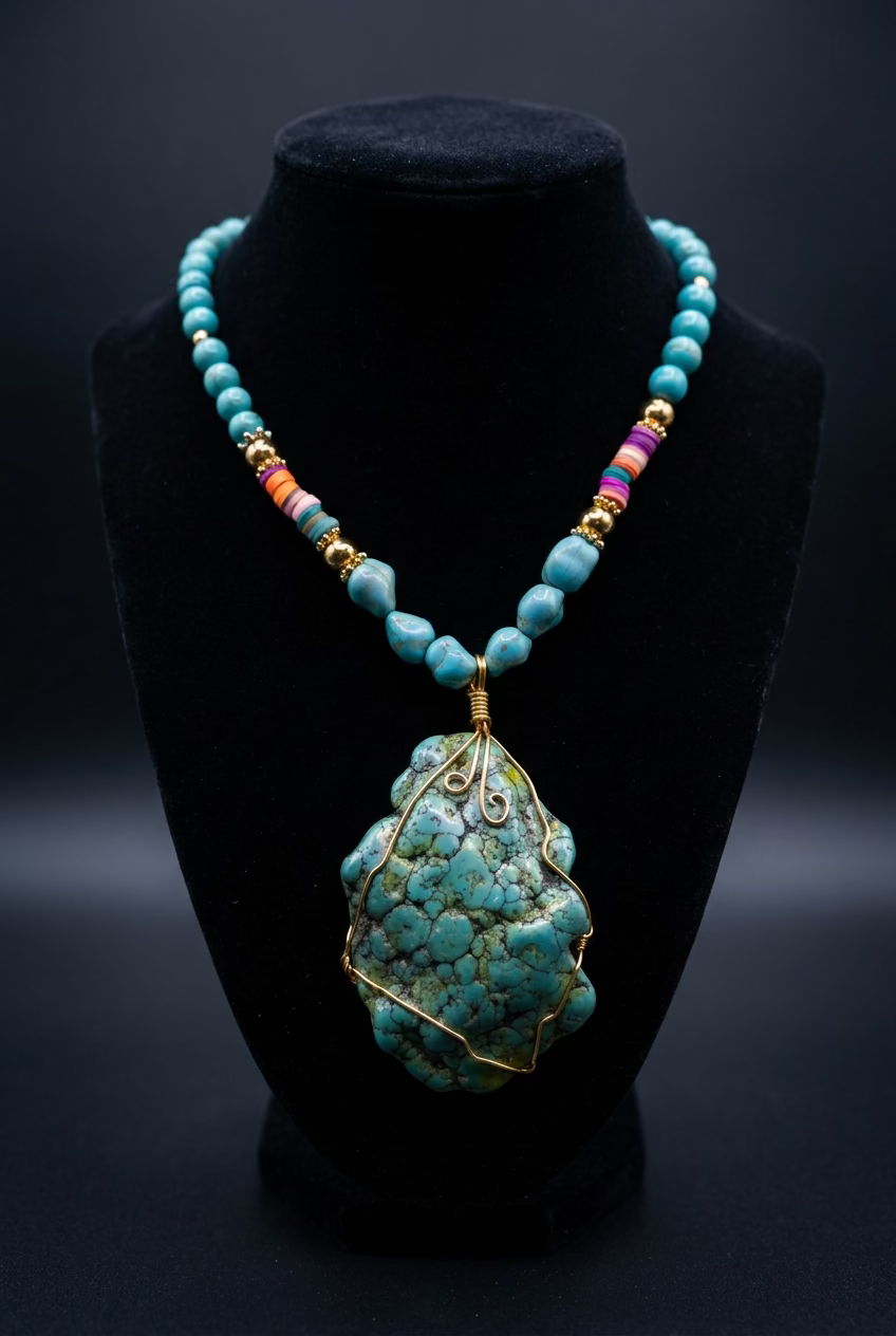 Collar turquesa