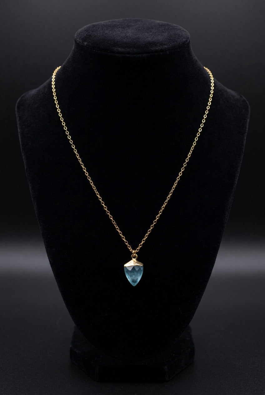 Collar de aguamarina